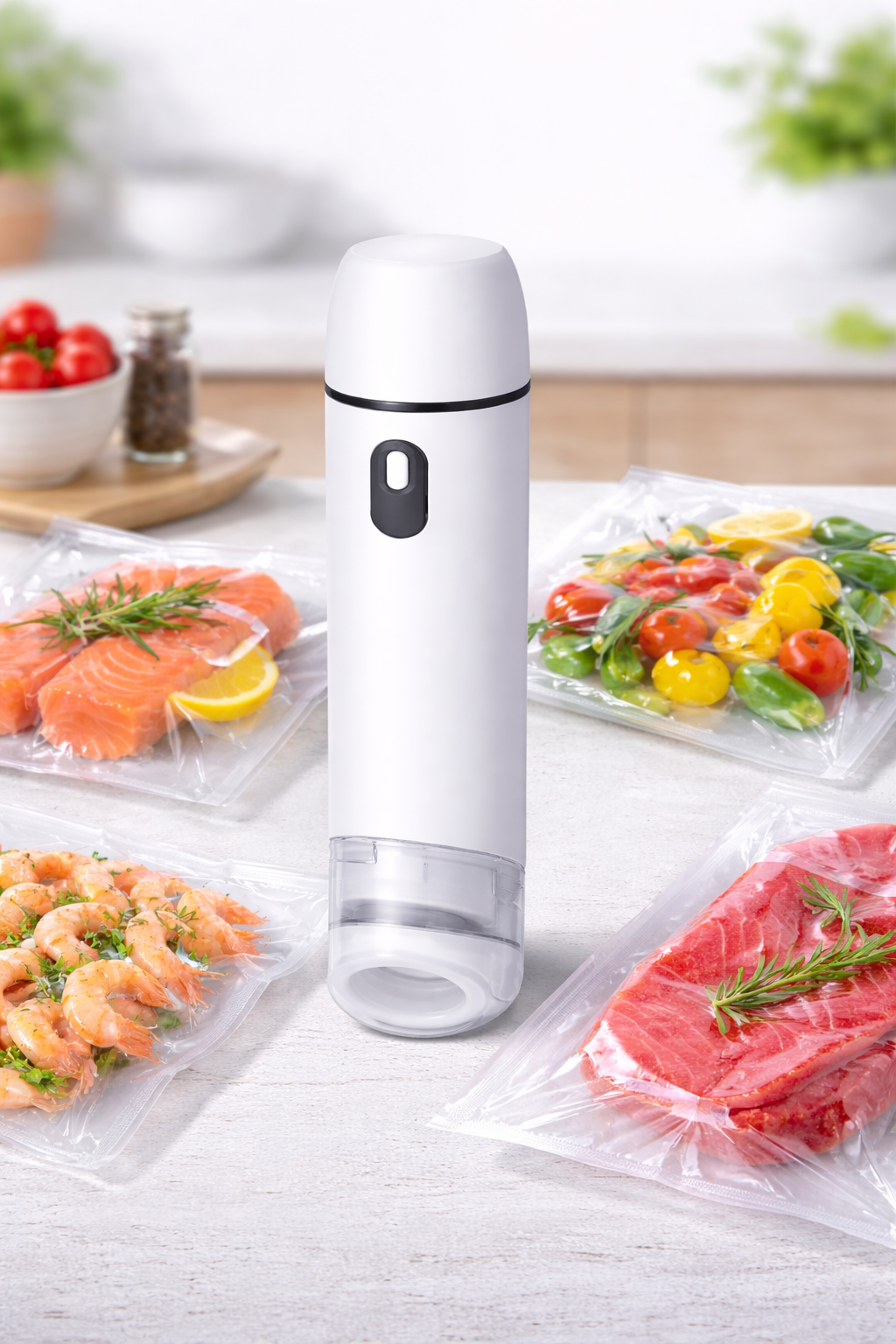 SealFreshNow - Envasador al Vacío Portátil de Mano Recargable