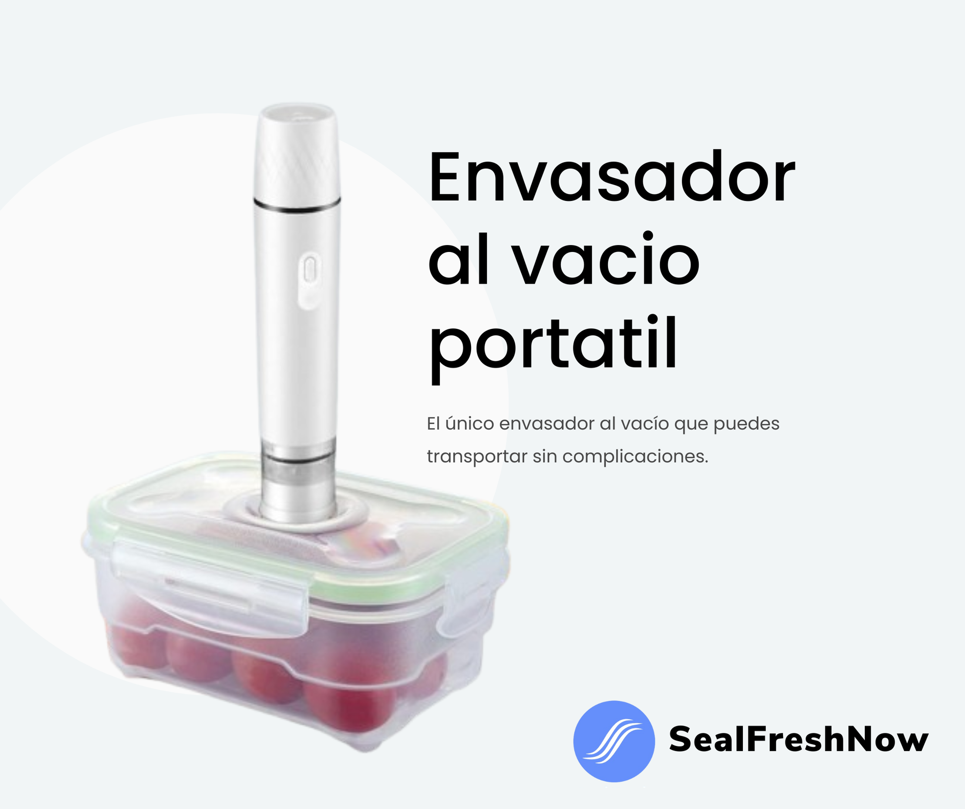 SealFreshNow - Envasador al Vacío Portátil de Mano Recargable
